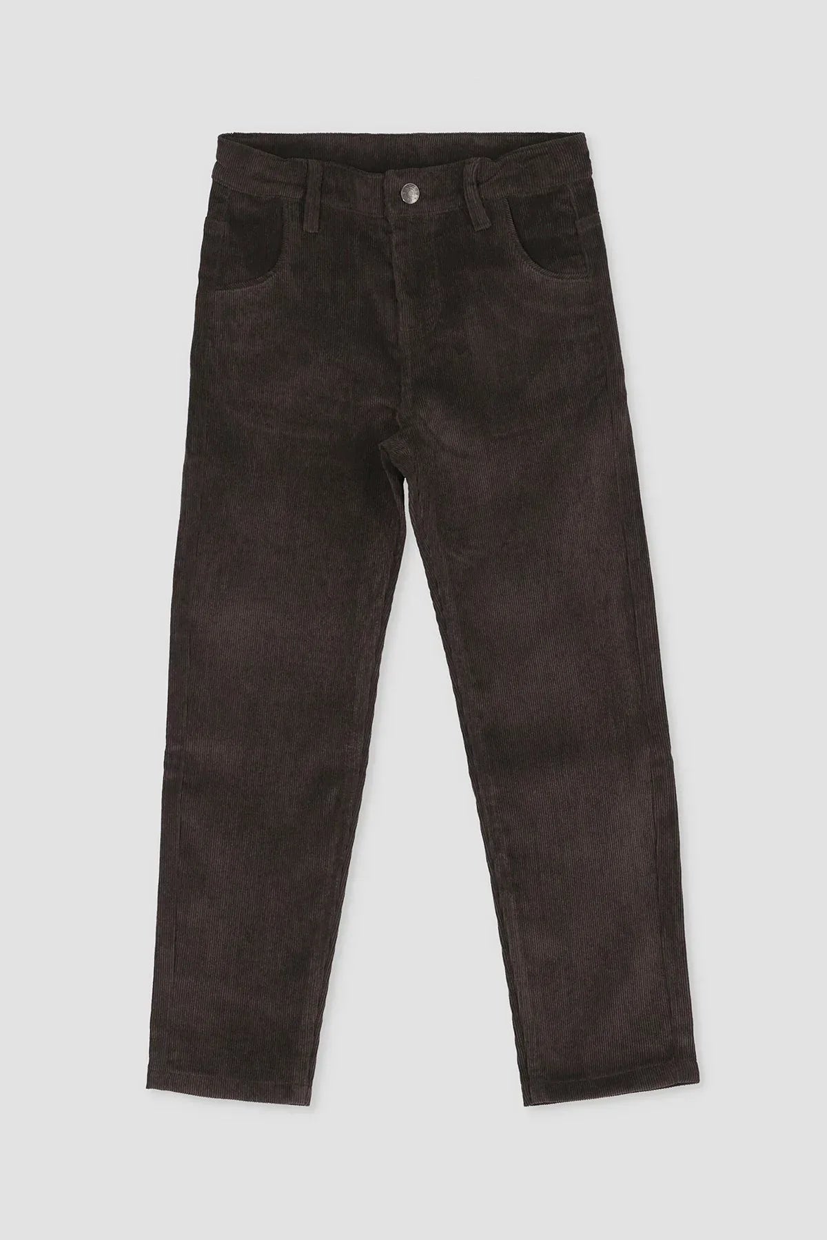 5 Pockets Corduroy Pant For Boy - Brown